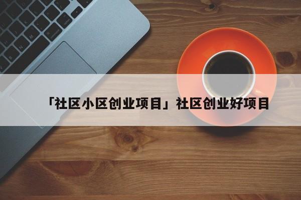 「社区小区创业项目」社区创业好项目